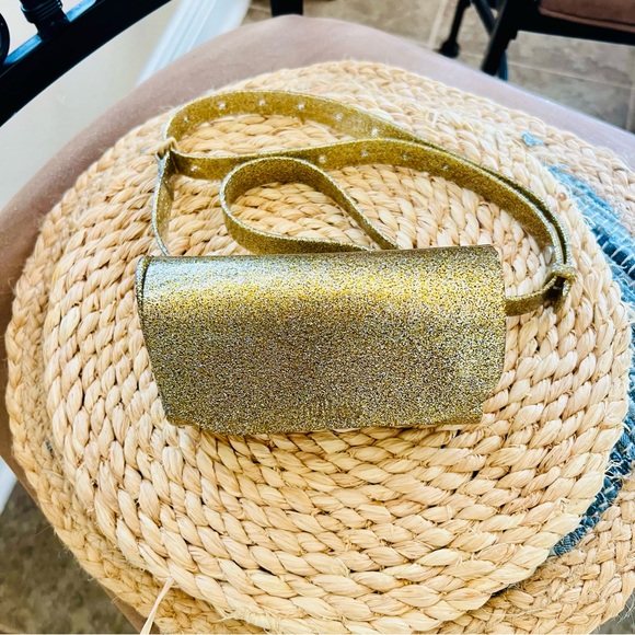 Melissa Handbags - Melissa Gold Glitter Jelly Adjustable Fanny Pack - O/S